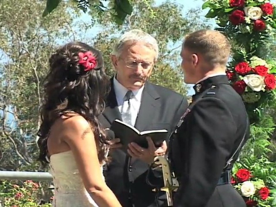Wedding Ceremomy at Lantern Bay Park in Dana Point, CA