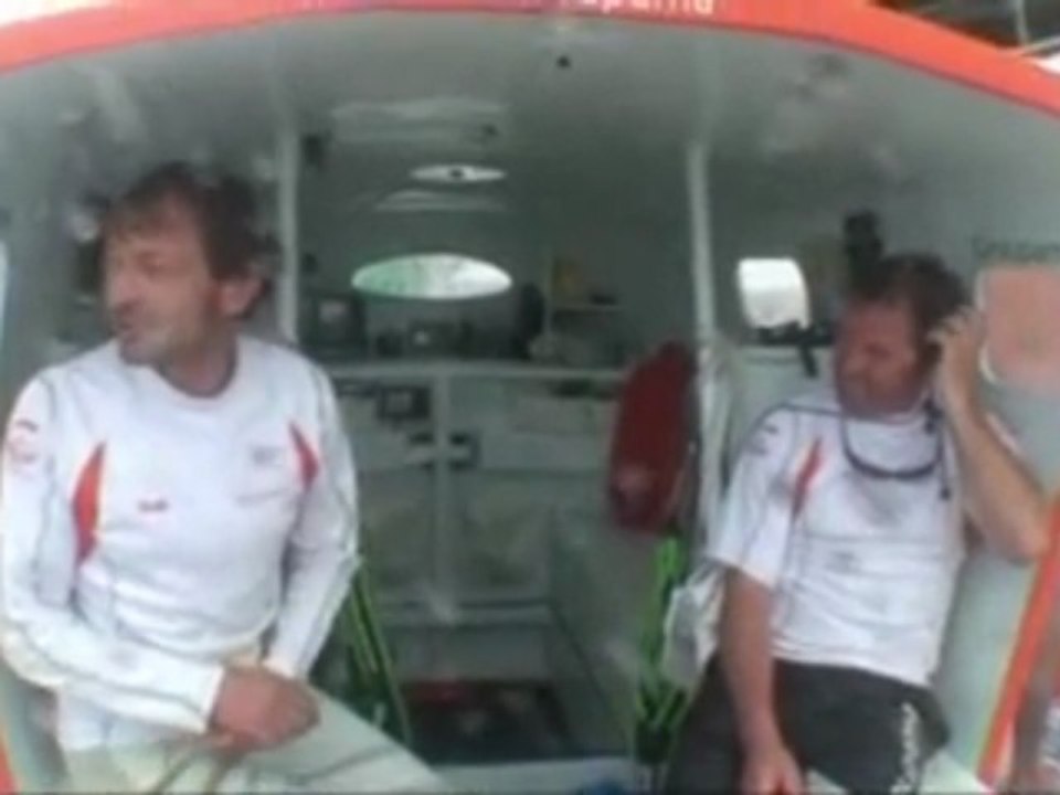 Trophée Jules Verne - Groupama 3 dans le Pot au Noir