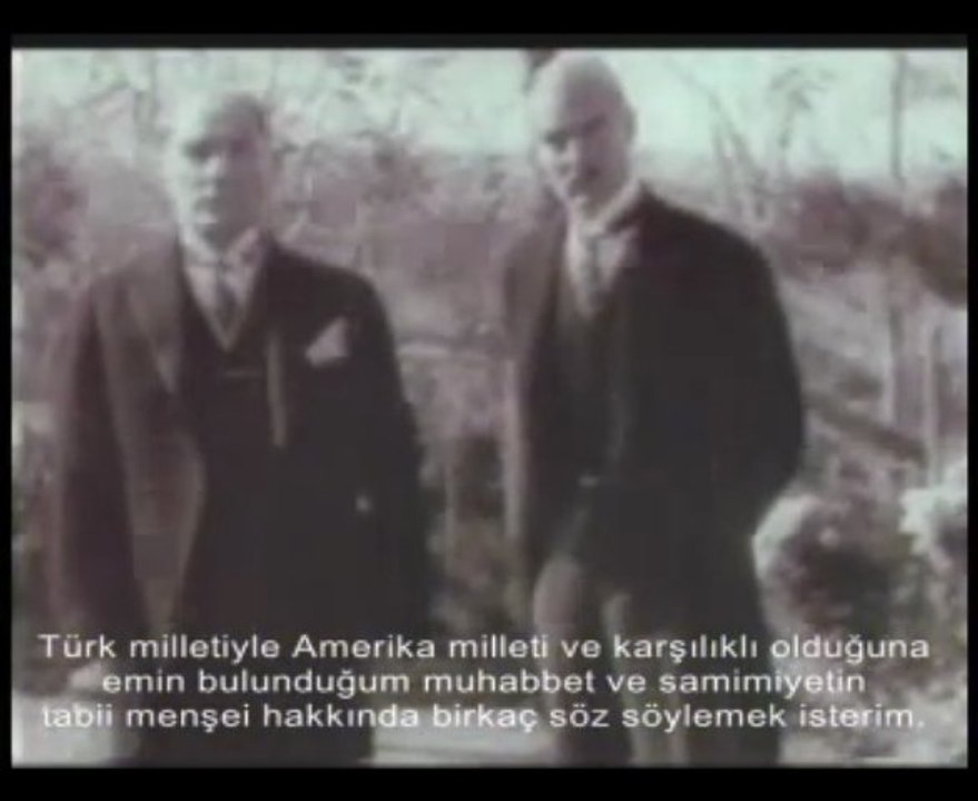 Ataturk Amerikalilara Hitabi