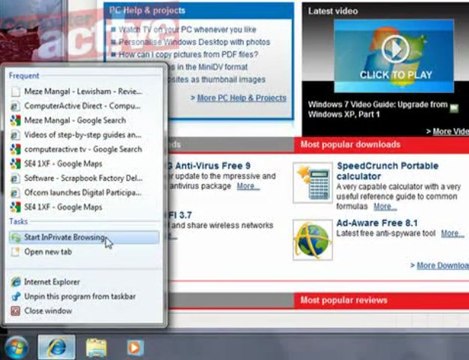 Windows 7 Video Guide: Internet Explorer 8, Part 2