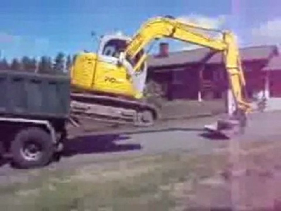 Bagger abladen genial!