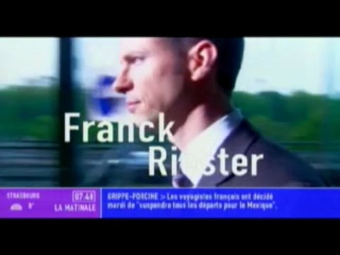 Franck Riester Matinale de Canal+ 29 avril 2009