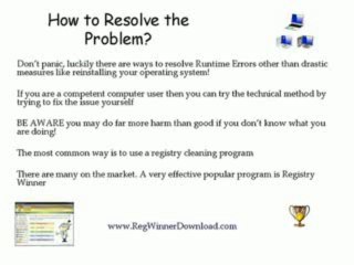 How To Fix Runtime Error 339 and Many Others