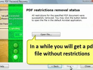 How to remove restrictions of PDF files