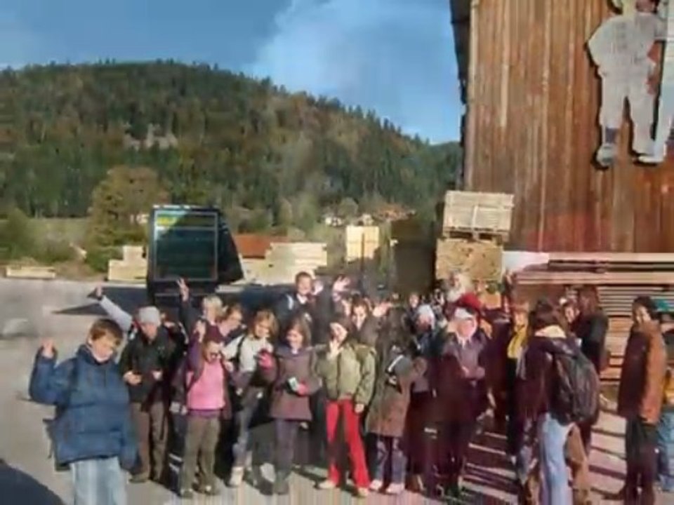 Visite de la scierie Mathieu