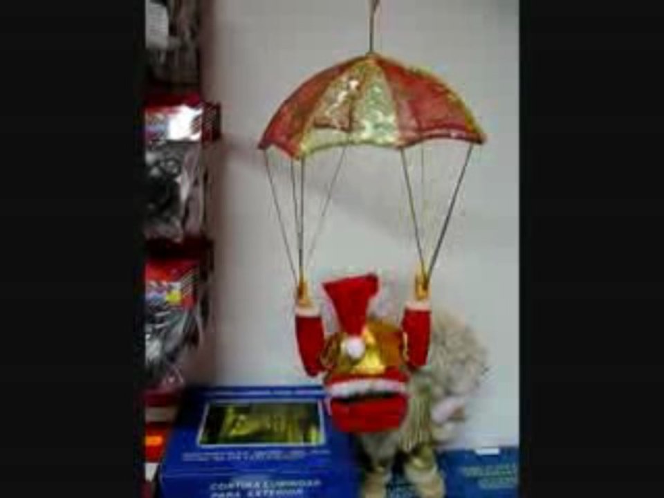 pere noel automates parachute galipette