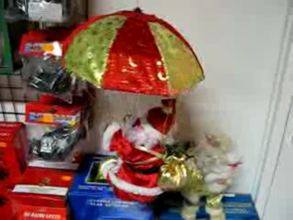 pere noel automate parachute