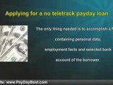 No Teletrack Payday Loans