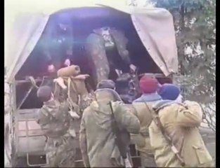 The Georgian soldiers go to last fight. Sep.1993. Sukhumi