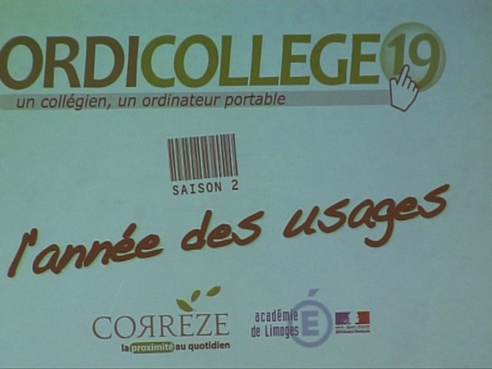 TULLE REMISE DES ORDINATEURS AUX COLLEGIENS - COLLEGE V.HUGO