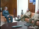 Raúl recibe a Ministro para la Defensa Civil de Rusia
