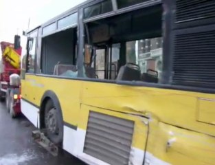Accident camion-bus à Cambrai