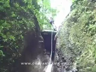 costa rica repelling on waterfalls