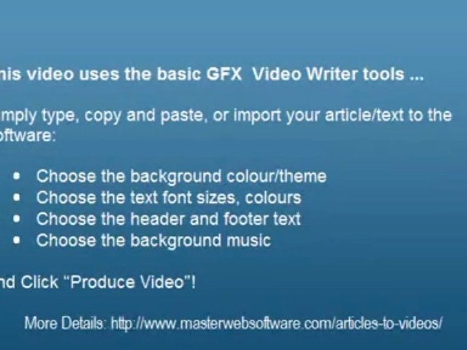 Turn Articles Into Videos