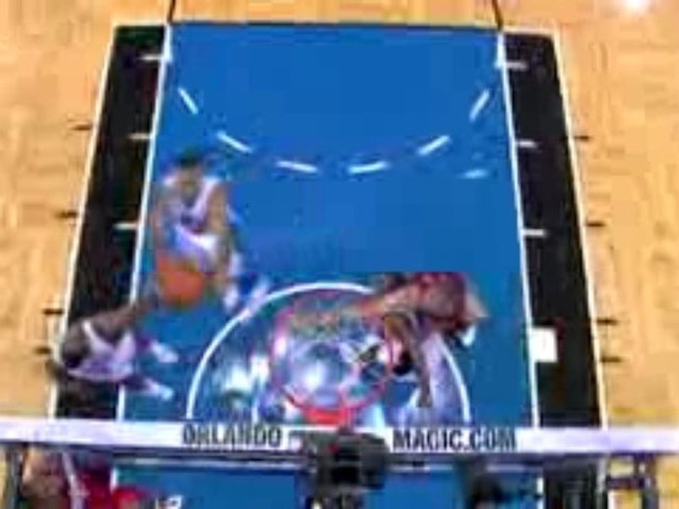 NBA Superman barely gets his finger tips on this floater for