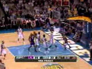 NBA Shannon Brown takes the Jordan Farmar pass through the l