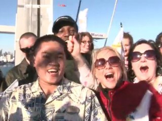 Home at last: Oasis ends a transatlantic journey