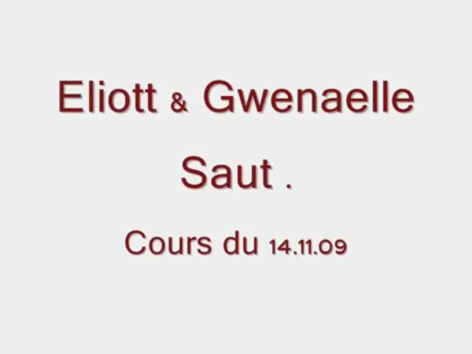 Moi & Eliott Cours de Saut