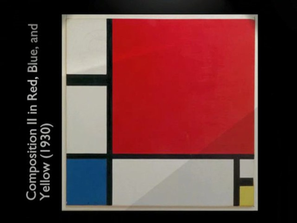 Composicion II in Red, Blue, and Yellow (Modrian)