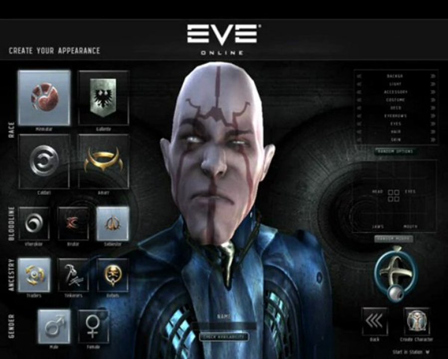 createur de perso eve online