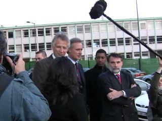 Dominique de Villepin, déplacement à Draveil (91)