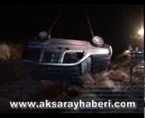 bayan sürücü aracıyla DSİ kanalına uçtu