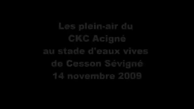 Bassin de Cesson 14 novembre 2009 - Club de kayak d'Acigné