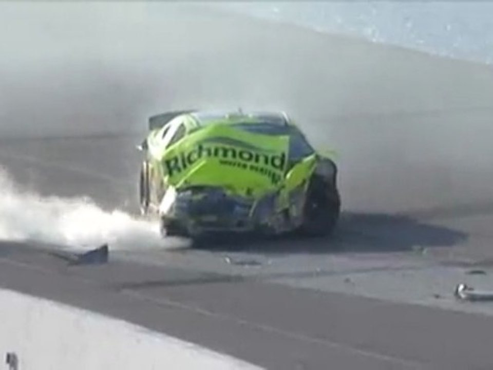 nascar nationwide serie phoenix 2009 big big crash menard