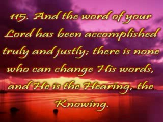 Chapter (The Cattle)  Verses 104-124