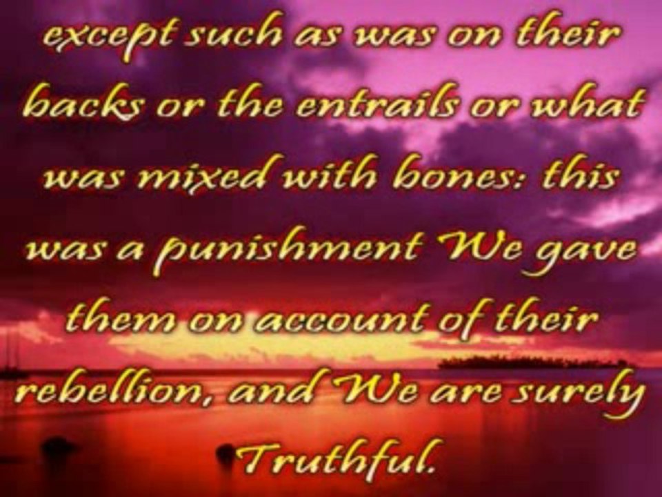 Chapter(The Cattle)  Verses 141-153