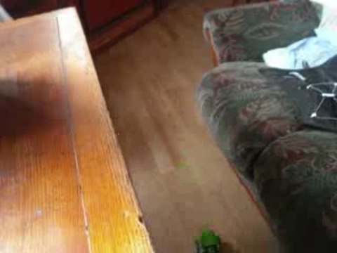 pixilation avec un tracteur (jouet)