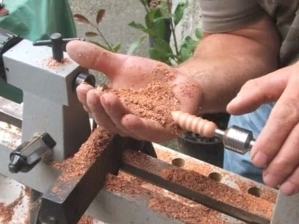 Tournage de stylos bois