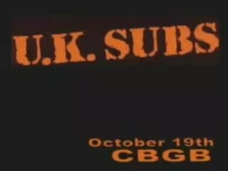 U.K. Subs - Cyberjunk (live CBGB's 2001)