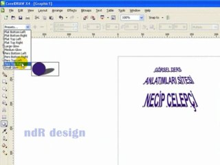 Corel Draw Yazıya Perspektif Verme
