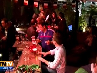 A Dublin, les supporters des bleus en liesse