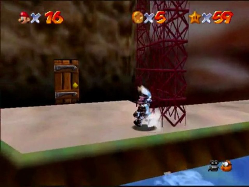 Mario 64 11) Caverne brumeuse et lapin