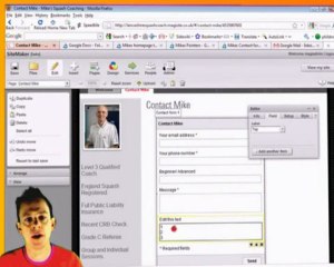 Magiclips. Part 7. Setting up a Contact form