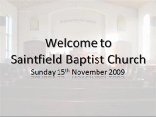 151109 - Gospel Service Part 1