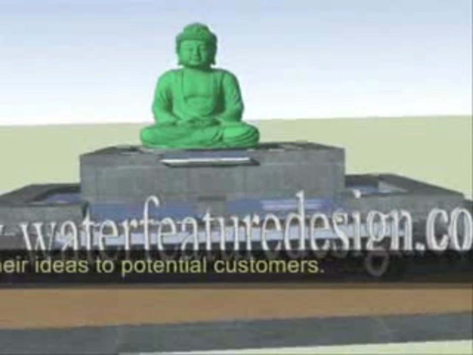 3D Buddha water feature