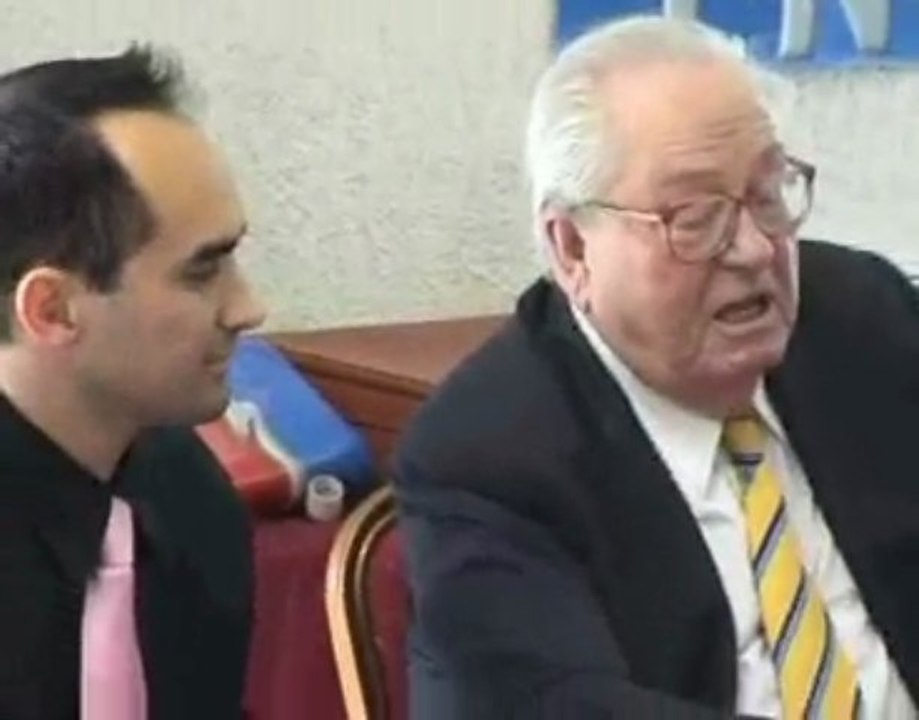 Conf. de Presse Jean Marie Le pen et Laurent Comas Vitrolles