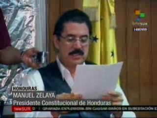 Zelaya no acepta pacto restitución que valide golpe Estado