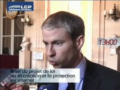 Franck Riester au Journal de LCP/AN du 9 avril 2009