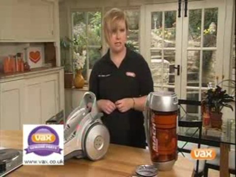 Changing the filter on your Vax Mach cylinder vacuum cleaner