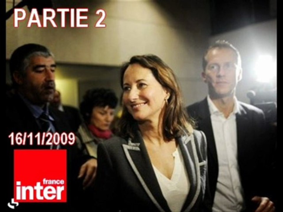 Ségolène Royal sur France Inter [16/11/2009]