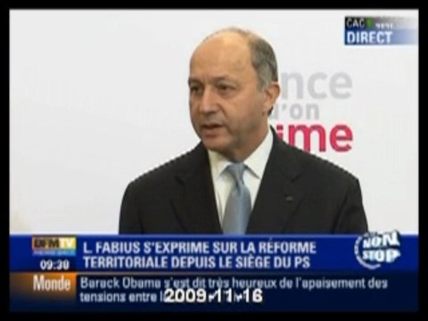 L Fabius sur Taxe professionnelle & réforme territoriale