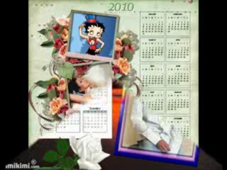 mes calendriers 2010 sur une chanson de Mike Brant