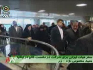 Ahmadinejad wife in UN FAO summit in Italy