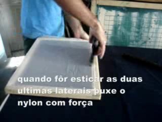 Como preparar uma tela serigrafica