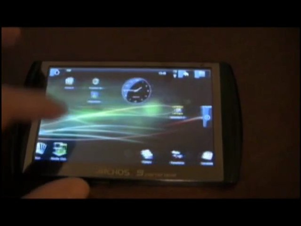 Test Archos 5IT : interface Android