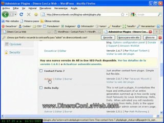 Dinero Con La Web - Formulario Contacto Wordpress